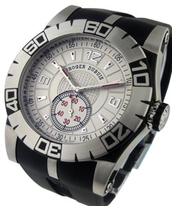 Easy Diver SED46 Steel on Rubber Strap with Silver Dial