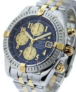 Chronomat Evolution Men's Automatic in 2-Tone 2 Tone on Bracelet with Blue Dial Stick Markers