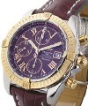Chronomat Evolution 2-Tone with Burgandy Dial 2 Tone on Strap with Burgundy Dial 
