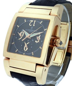 Instrumento No Uno 32.5mm Automatic in Rose Gold on Black Crocodile Leather Strap with Black Dial