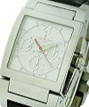 Instrumento No Uno Chronograph Steel on Strap with Silver Dial