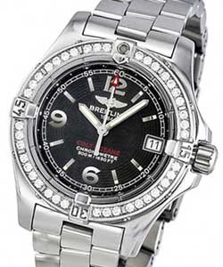 Colt Oceane II  Ladies in Steel with Diamond Bezel Steel on Bracelet with Black Dial