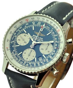 Navitimer Men's Automatic in Steel Steel on Strap with Blue Dial with Deployment