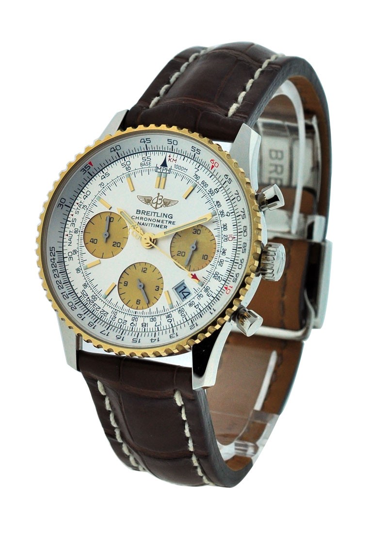 Breitling Navitimer in Steel with Yellow Gold Bezel