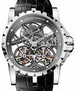 Excalibur - Tourbillon White Gold on Strap with Skeleton Dial