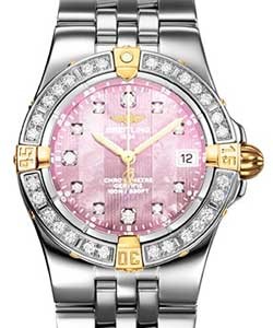 Lady''s Starliner - Diamond Bezel 2 Tone with Pink MOP Dial 