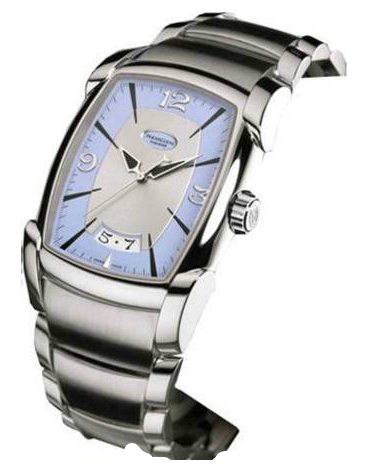 Kalpa XL 53mm in Stainless Steel on Stainless Steel Bracelet with Lavendar and Silver Dial