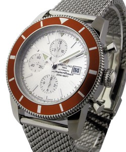 Superocean Heritage 46mm Men's in Steel Steel on Bracelet with Bronze Dial