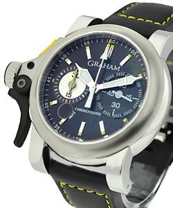 Chronofighter RAC Trigger - Black Rush Steel on Strap with Black Dial