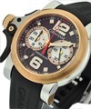 Chronofighter RAC Trigger - Havana Rush Red Gold and Steel on Strap with Brown Dial