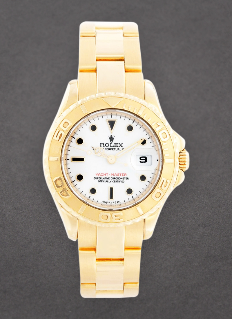 Pre-Owned Rolex Yacht-Master Small size in Yellow Gold Bezel