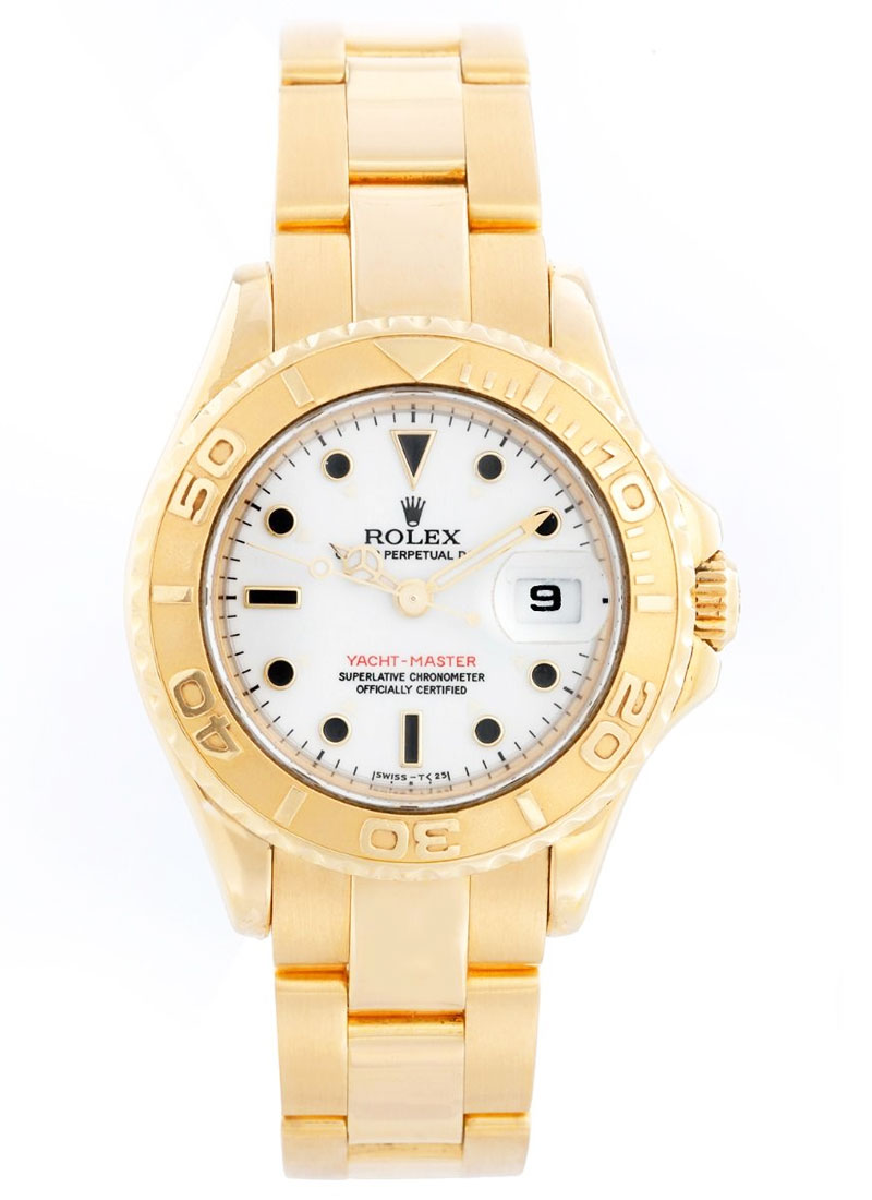 Pre-Owned Rolex Yacht-Master Small size in Yellow Gold Bezel