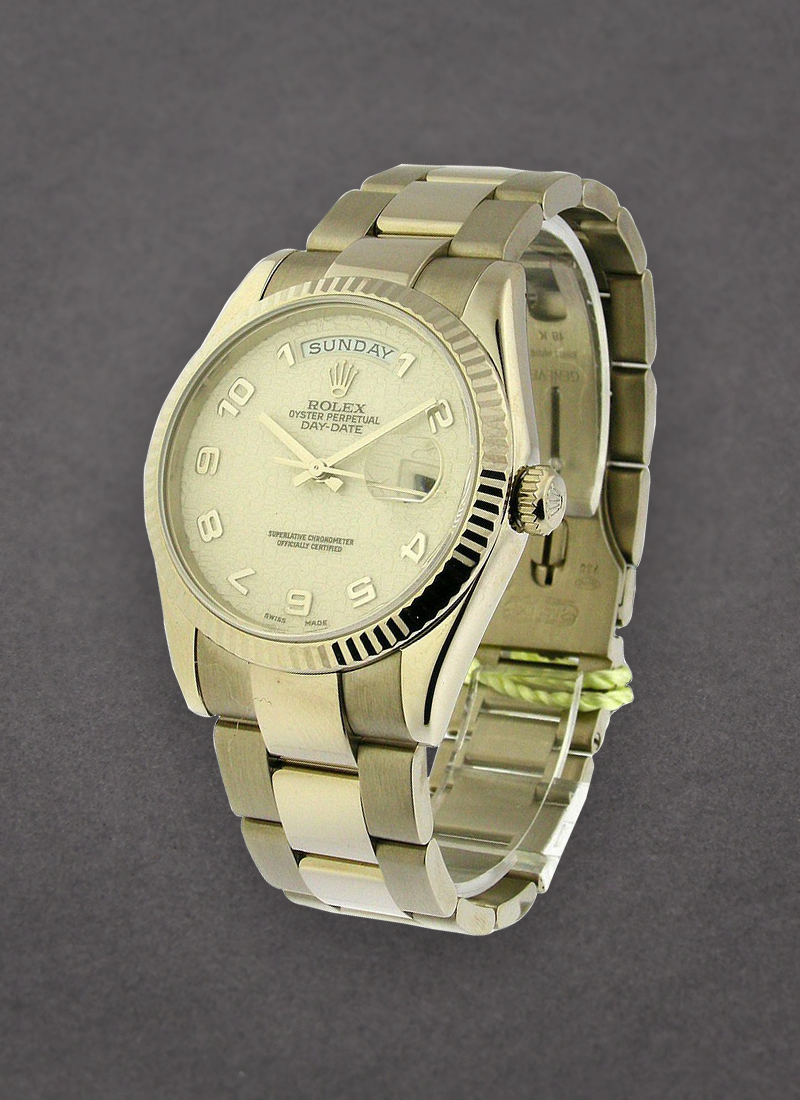 Pre-Owned Rolex President - White Gold - Fluted Bezel - 36mm