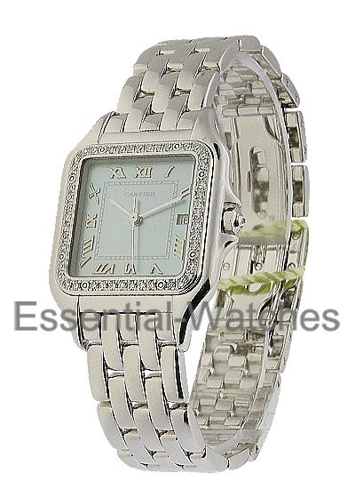 Cartier White Gold Panther - Jumbo Size with Diamond Bezel 