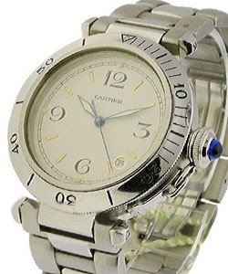 38mm Pasha Automatic Steel on Bracelet white Dial