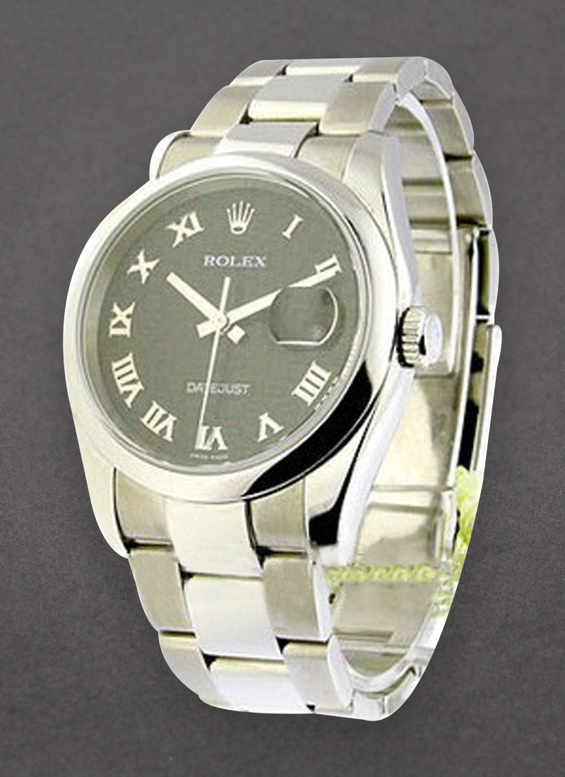 Pre-Owned Rolex Datejust 36mm in Steel with Smooth Bezel