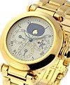 Pasha Perpetual Calendar in Yellow Gold on Yellow Gold Bracelet with Silver Dial