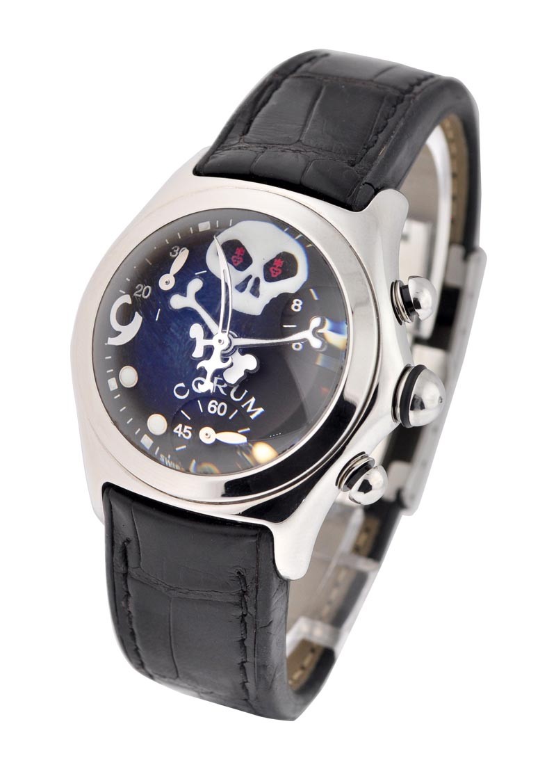 Corum Bubble Jolly Roger Chronograph Mid-Size in Steel