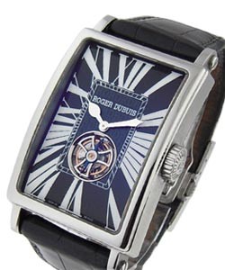 Much More - Tourbillon in Steel Steel on Strap with Black Roman Dial