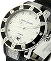 Lady Diver with Diamond Bezel Steel on Strap with White Dial