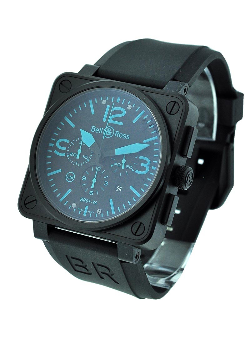 Bell & Ross BR 01-94 Chronograph in Black PVD Steel