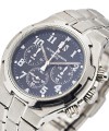 Overseas Chronograph in Steel - Old  Style on Steel Bracelet with Black Dial