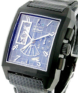 Port-Royal Open Concept in Black Titanium on Carbon Fiber Strap with Black Dial
