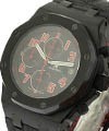 Royal Oak Offshore Las Vegas Strip in Black PVD Steel - Limited Edition of 400 Pcs  on Black Leather Strap with Black Dial - Red Accents 