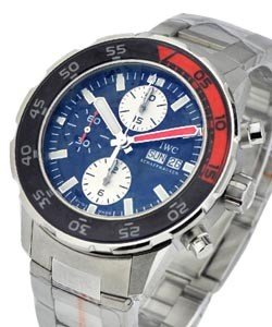 Aquatimer Chronograph in Steel on Steel Bracelet with Blue Dial