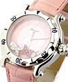Happy Fish 38mm  Steel on Pink Croc Strap with Pink Mother of Pearl Dial 