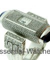 Calibre 101 - Smallest Movement in Ring Watch White Gold - Pave Diamond Ring - Art Deco