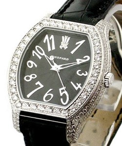The Prince's Foundation with Full Pave Diamond Case - LE 100 pcs. White Gold - Black Dial - 100% Factroy Chopard Diamonds
