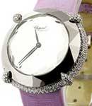 Golden Diamonds Boutique Model in White Gold On Lavender Fabric Strap with Diamond Case