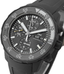 Galapagos Aquatimer Chronograph in Rubber Coated Steel on Black Rubber Strap with Black Dial - Limited Edition