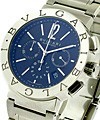 Bvlgari-Bvlgari 42mm Chronograph Steel on Bracelet with Black Dial