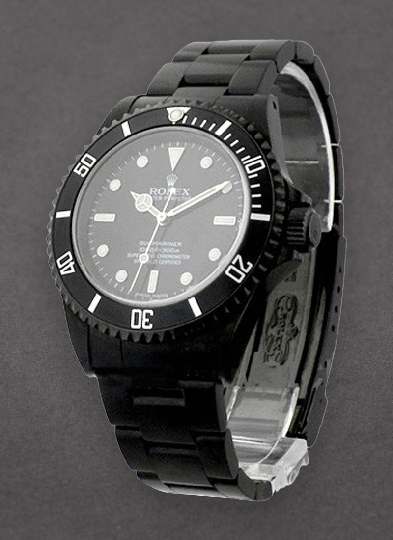 Pre-Owned Rolex Submariner 40mm in Black DLC Steel