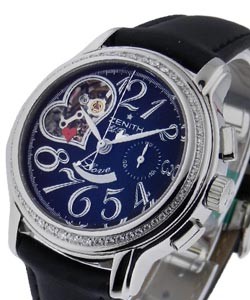 Chronomaster Star El Primero Diamonds Steel on Satin with Blue Dial
