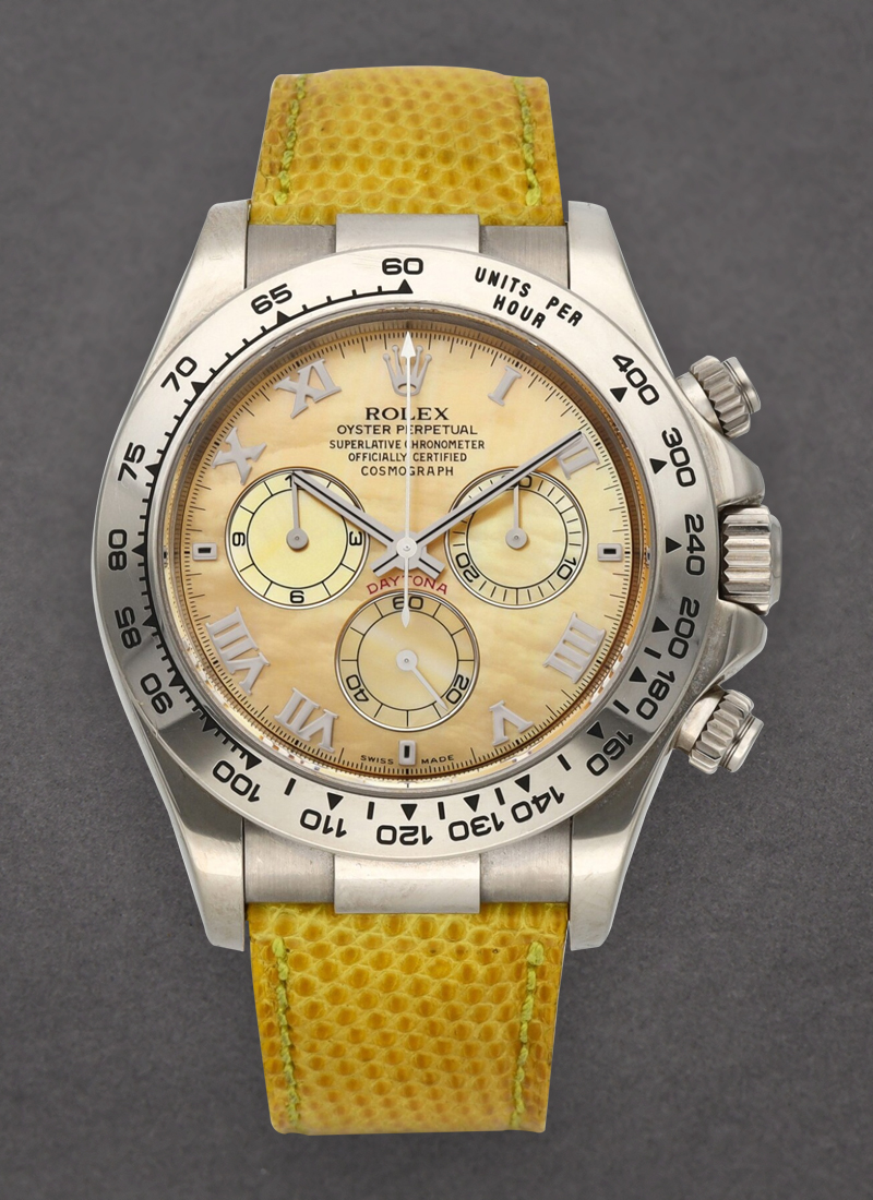 Pre-Owned Rolex Daytona Beach Chronograph 40mm in White Gold