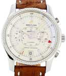 Breitling for Bentley Steel on Strap with White Dial