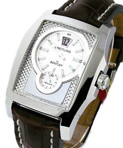 Bentley Flying B in Steel Steel on Strap with Silver Dial 