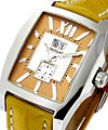 Bentley Flying B No 3 Steel on Strap with Yellow Dial 
