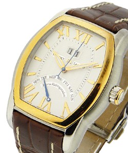 Masterpiece Jours Retrogrades Gents Steel and Rose Gold on Strap with Silver Dial