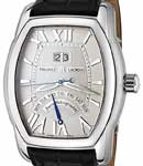Masterpiece Jours Retrogrades Tonneau in Steel on Black Alligator Leather Strap with Silver Dial