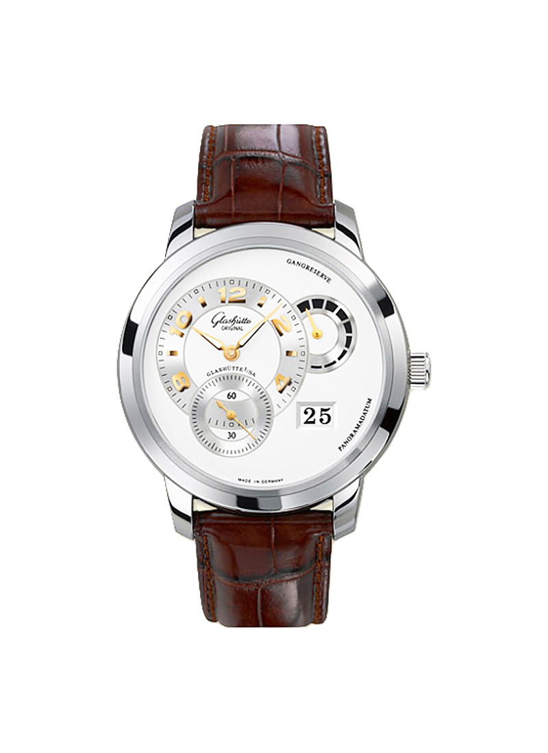 Glashutte PanoMatic Reserve XL 42mm Automatic in White Gold