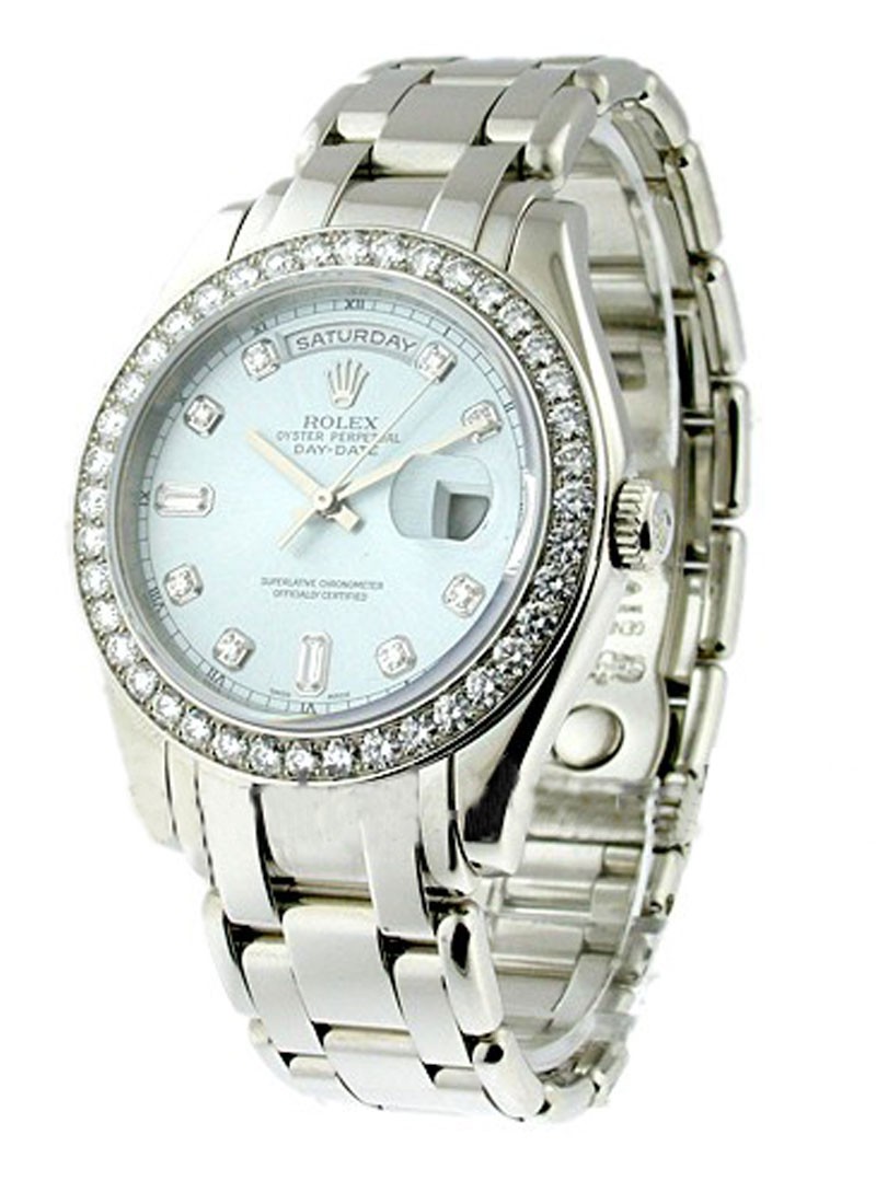Pre-Owned Rolex Masterpiece in Platinum with Diamond Bezel