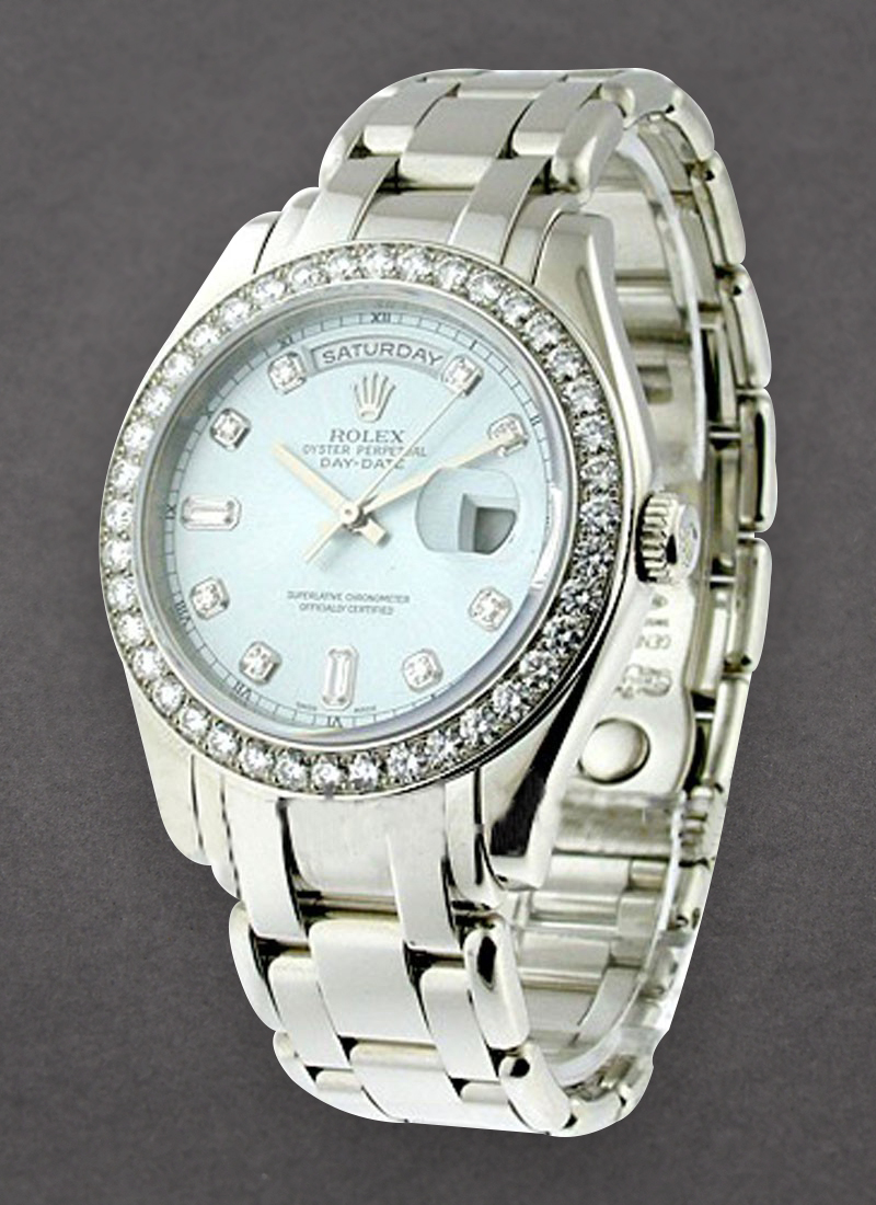 Pre-Owned Rolex Masterpiece in Platinum with Diamond Bezel