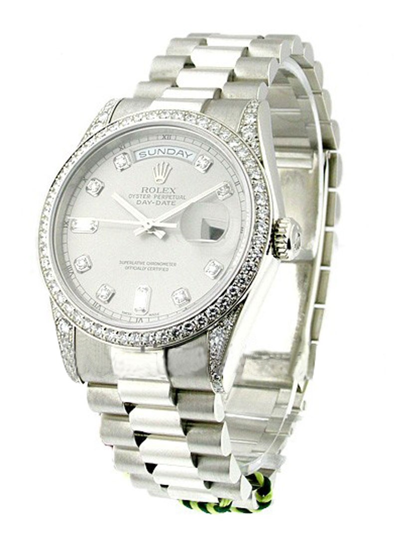 Pre-Owned Rolex Presidential - Platinum - Diamond Lugs and Bezel