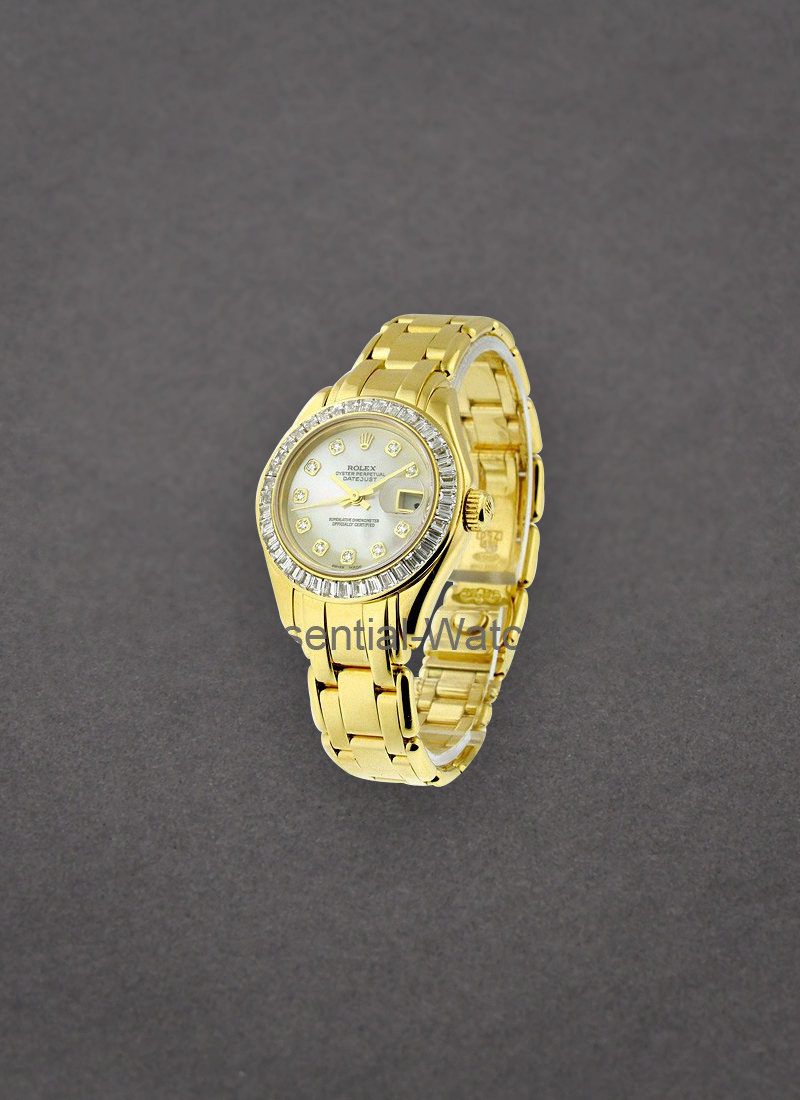 Pre-Owned Rolex Masterpiece with Yellow Gold Diamond Bezel