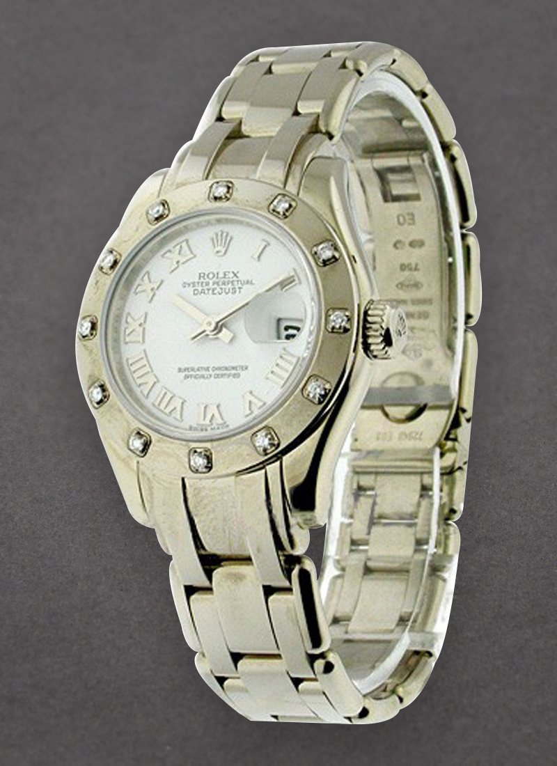 Pre-Owned Rolex Masterpiece 29mm in White Gold with 12 Diamond Bezel