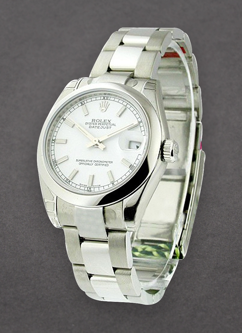 Rolex Unworn Mid Size Datejust 31mm in Steel with Domed Bezel